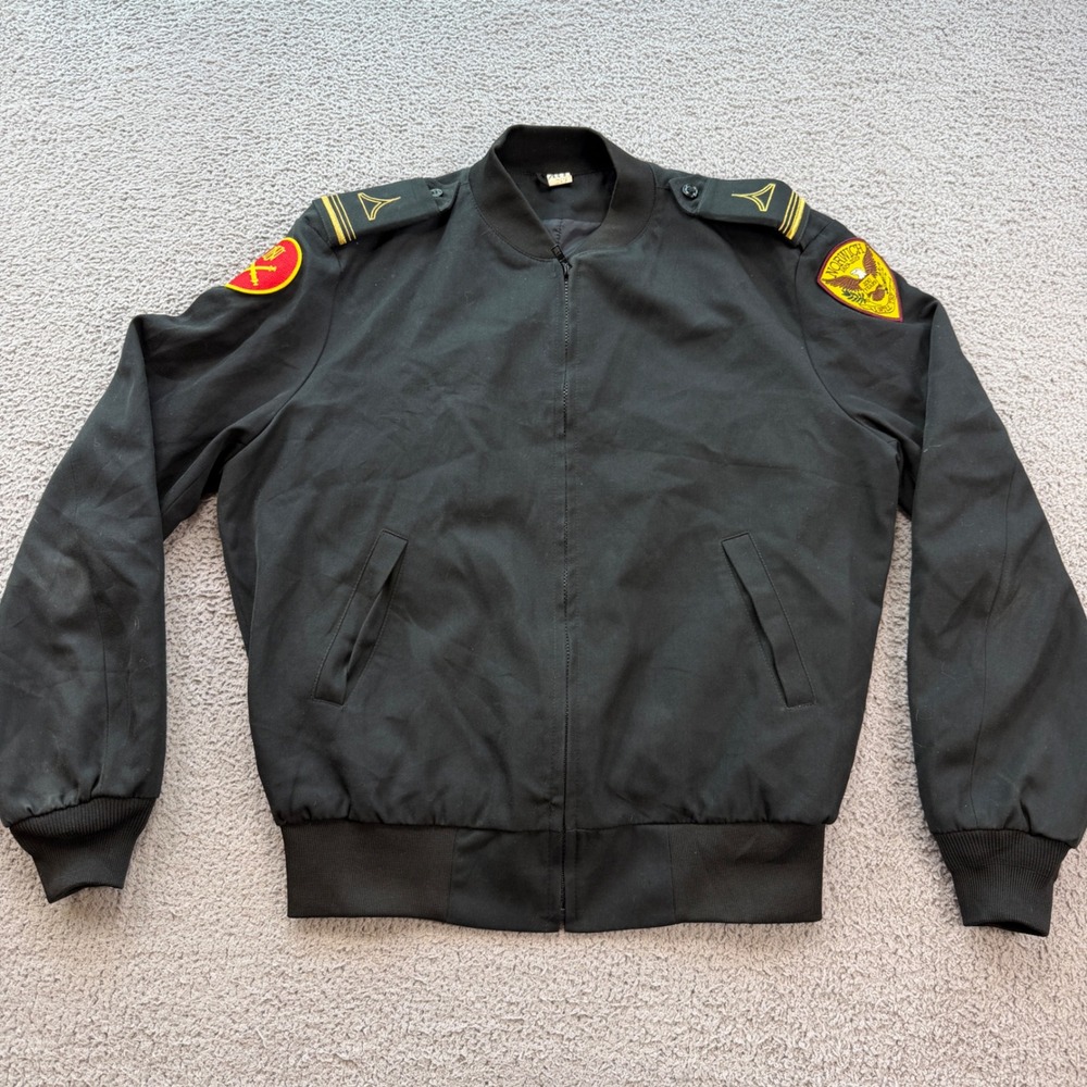 Neptune Garment Co Army Officer Jacket Black Norwich University 200 Years 40R